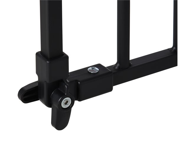 Barrera de Seguridad Metal, Plástico PawHut Negro