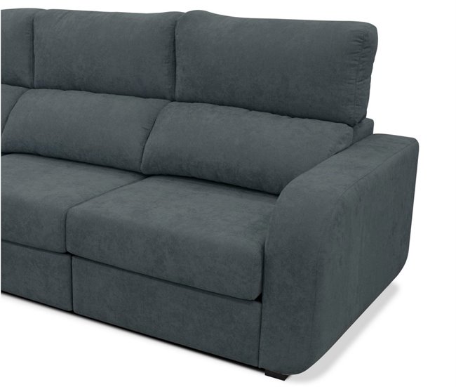 Chaise longue convertible en cama tela APRIL Gris