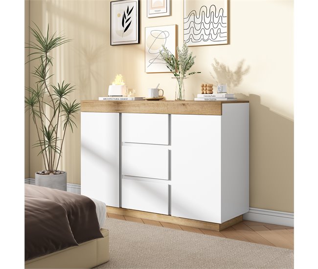 Cómodas Natural/ Blanco