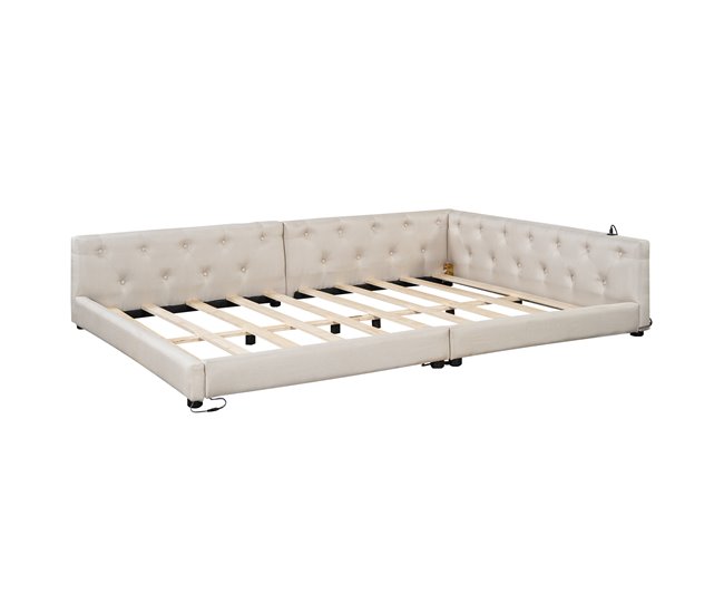 Camas de matrimonio 153x213 Beige