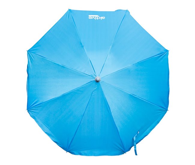 Sombrilla playa antiviento con mástil inclinable y protección UV50 Aktive Azul