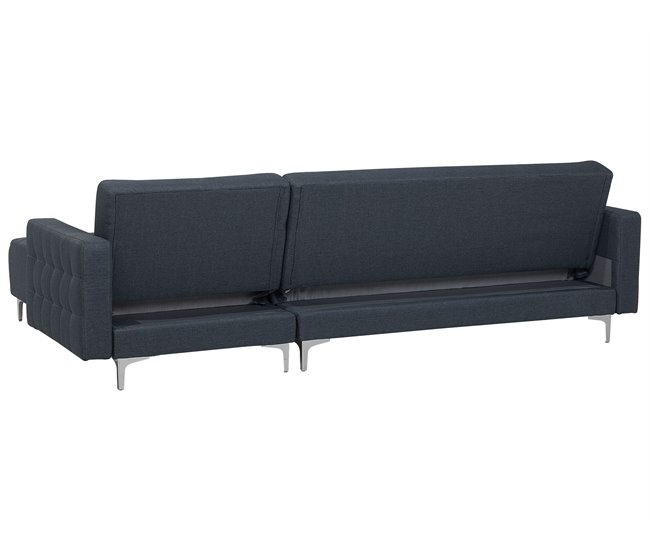 Beliani Sofá modular Poliéster ABERDEEN Gris Oscuro