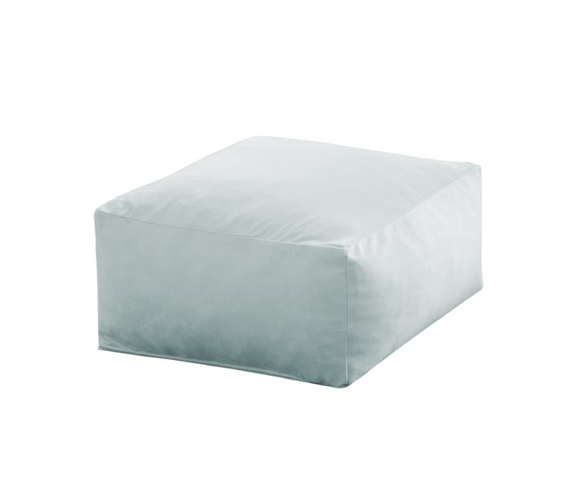 Puff cuadrado terciopelo Palau Azul