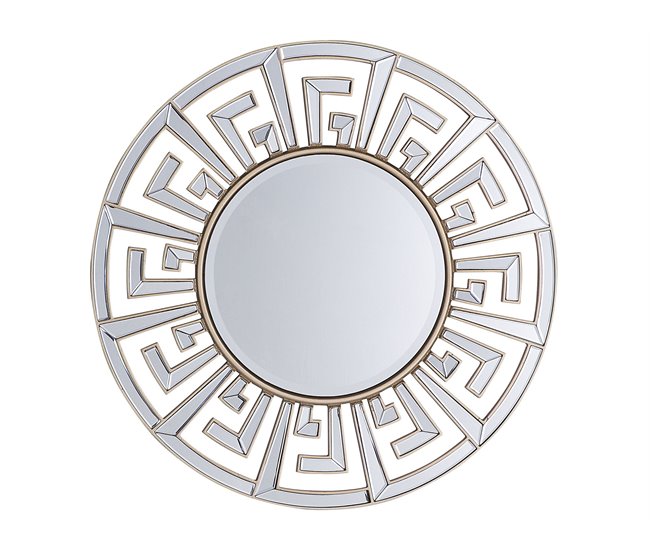 Beliani Espejo decorativo FLERS Dorado