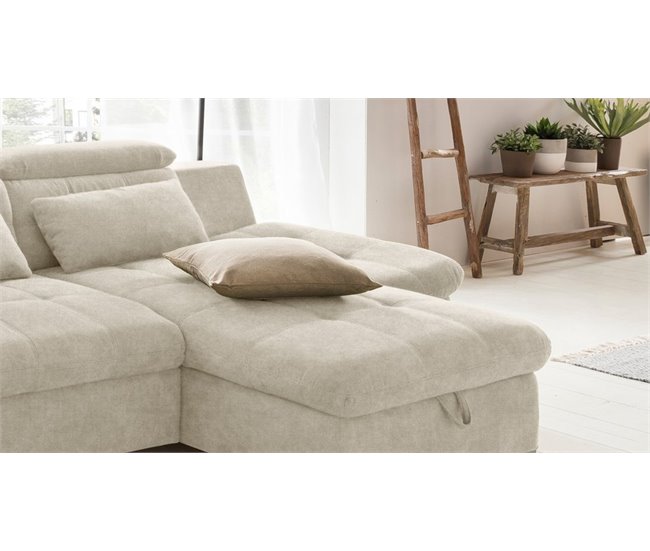 Chaise longue convertible en cama ETERNITY Beige