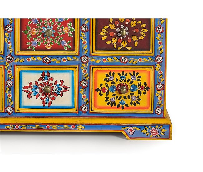 Cómoda 9 cajones en madera de mango - Giner y Colomer Multicolor