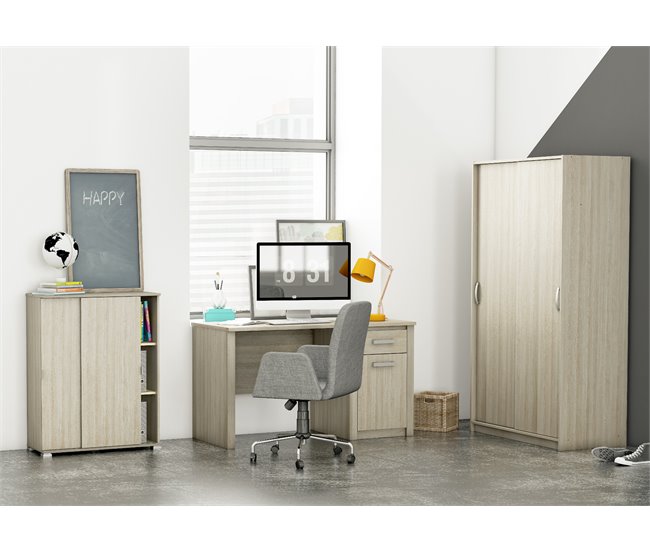 Armario ROLLING puertas correderas 102x191cm madera Madera