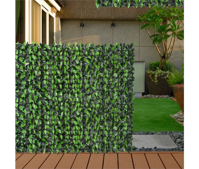 Artificial en Rollo PE Outsunny, terraza y jardín - jardinería Verde