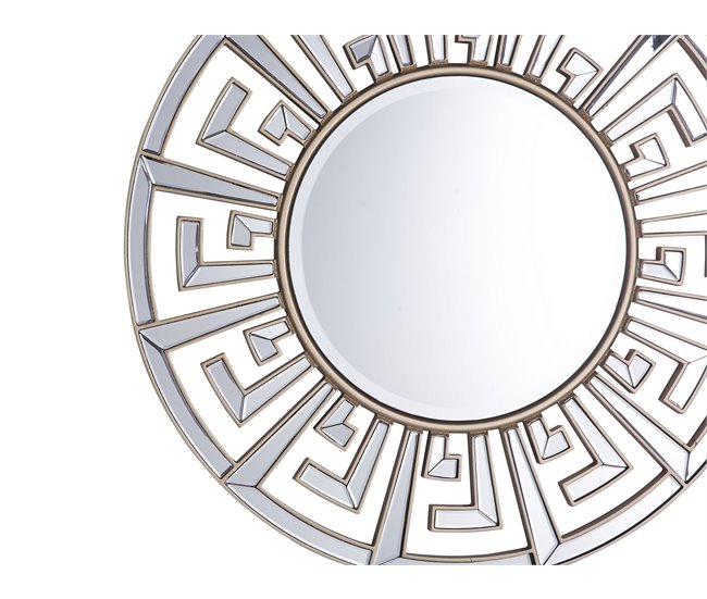 Beliani Espejo decorativo FLERS Dorado