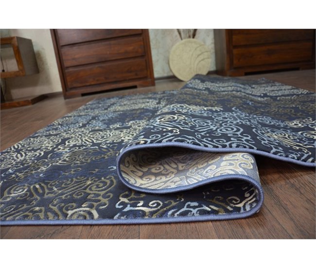 Alfombra DROP JASMINE 453 160x220 Azul Marino