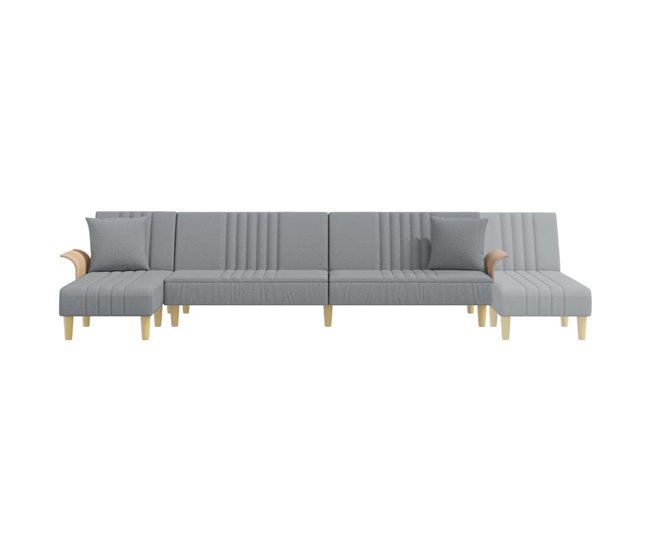 Sofá Cama En Forma De L Gris