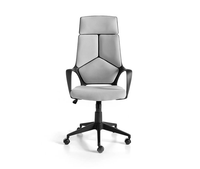 ANGEL CERDA Silla oficina giratoria gris Negro