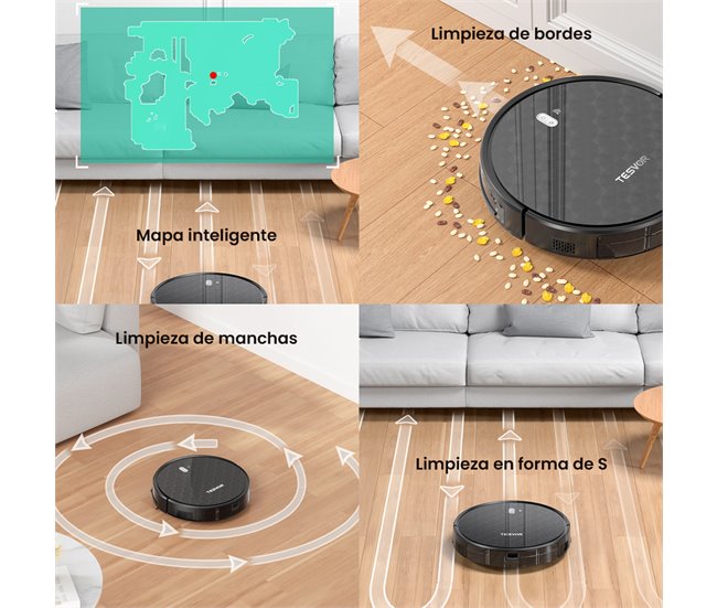 Robot aspirador Negro