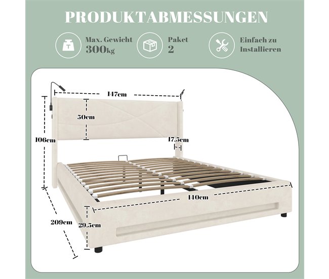 Canapés abatibles Beige