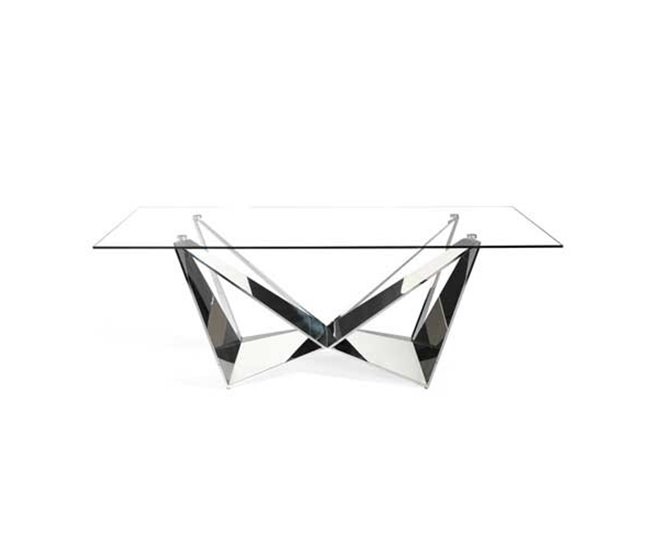 Mesa de Comedor Rectangular - Modelo MADRID Transparente