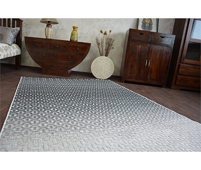 Alfombra LISBOA 27208/356 Estructural 120x170 Gris