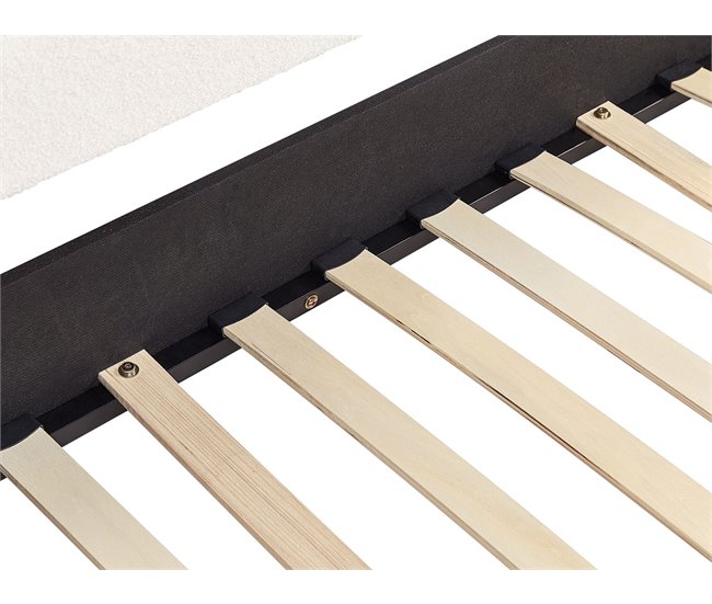 Beliani Cama nido Bouclé TROYES 99x213 Beige