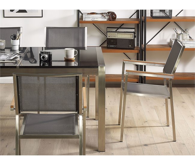 Beliani Conjunto de comedor GROSSETO Beige
