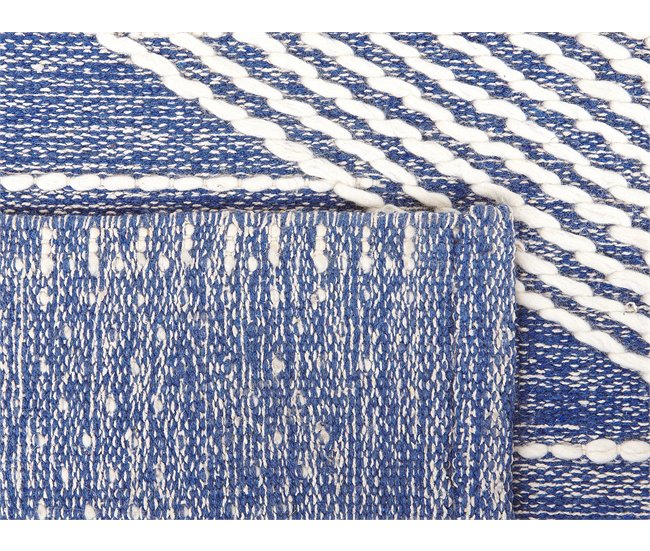 Beliani Alfombra de pelo corto DATCA 200x200 Azul