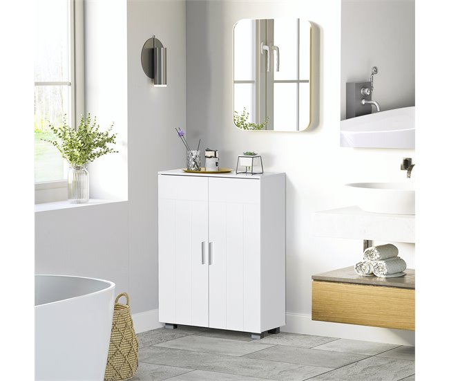 Armario de Baño MDF kleankin, hogar - baño 60 Blanco