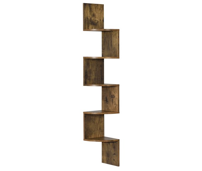 Estante esquinero zigzag mueble de almacaje 03_0005172 Nogal