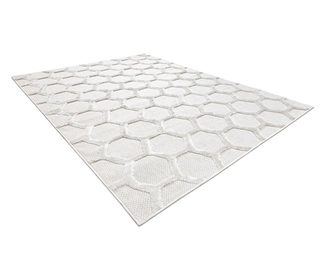 Alfombra SANTO sisal 58391 panal 180x270 Crema
