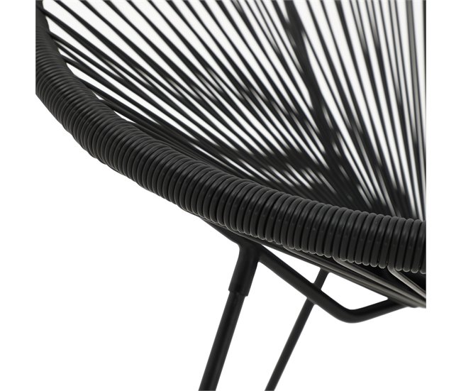 Silla de jardín ACAPULCO IV Negro