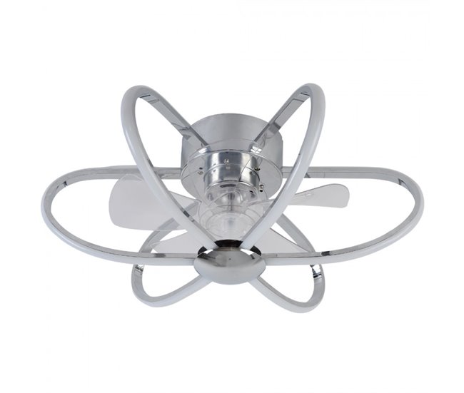 Ventilador De Techo Metal Serie Jura Cromo