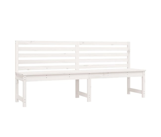 Banco De Jardín 201x48 Blanco