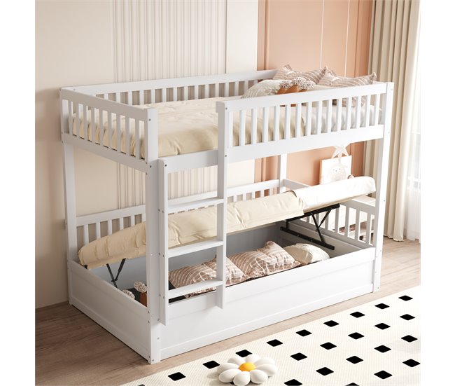 Cama litera 95x205 Blanco