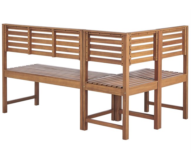 Beliani Conjunto de comedor TREIA Marron