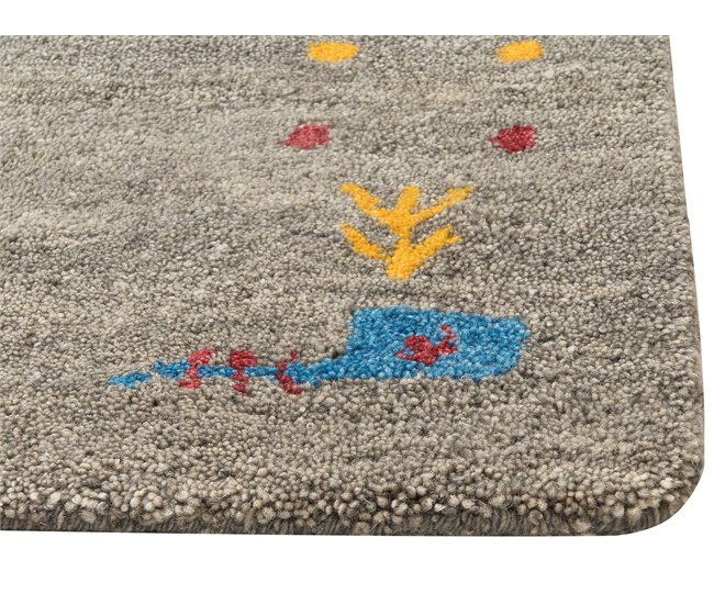 Beliani Alfombra de pelo corto SEYMEN 160x230 Gris