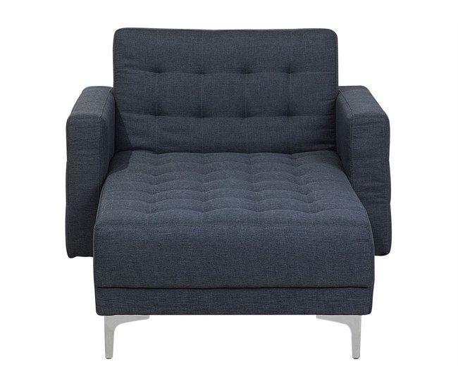 Beliani Chaise longue Poliéster ABERDEEN Grafito
