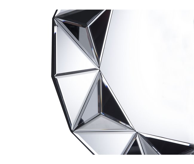 Beliani Espejo HABAY Gris