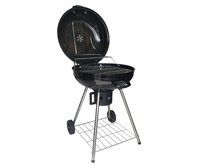 Barbacoa de carbón forma bola FRESNO Negro