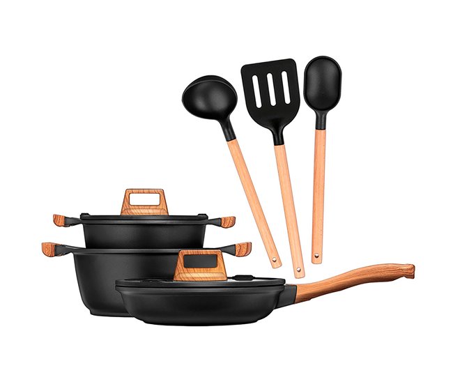 Batería de Cocina Smile MGK-23 Negro