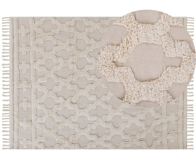 Beliani Alfombra de pelo corto SULUOVA 160x230 Beige