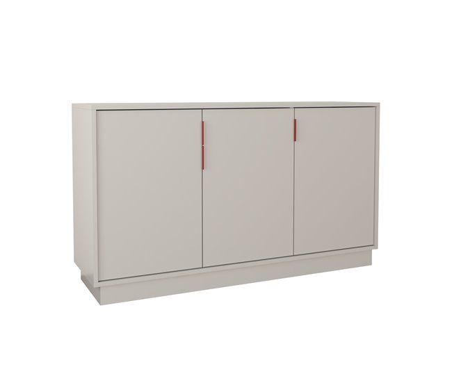 Aparador 140cm 3 puertas gris MUNAY Gris