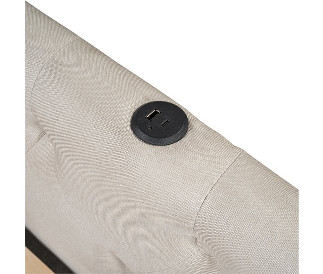 Camas de matrimonio 153x213 Beige