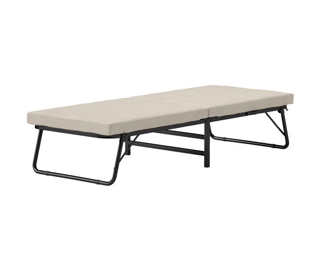 HOMCOM Cama Plegable 70x180 cm con Colchón de Espuma Mueble Cama