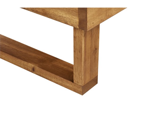 Beliani Mesa de jardín MARETTIMO Madera Clara