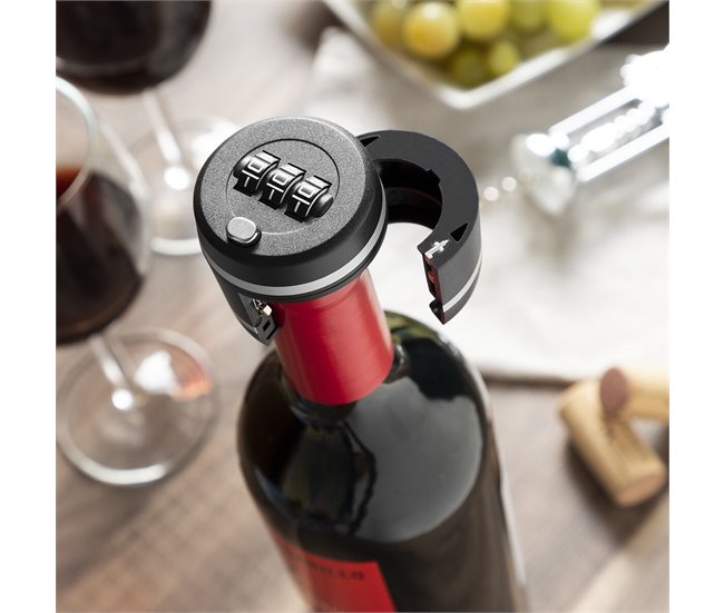 Candado para Botellas de Vino Negro
