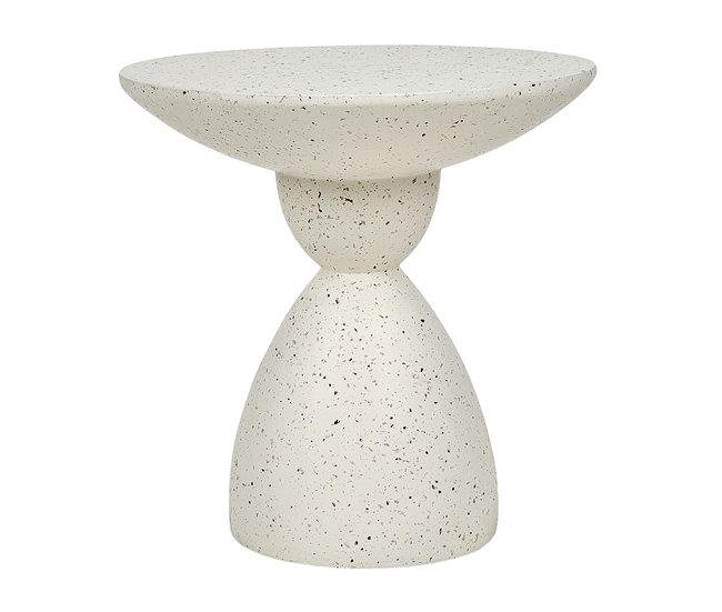 Beliani Mesa auxiliar CAFFI Crema