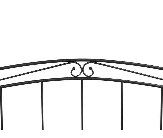 Beliani Cama nido Acero TULLE 92x209 Blanco