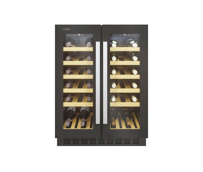 Vinoteca para 38 botellas color negro CANDY CCVB 60D/1 Negro