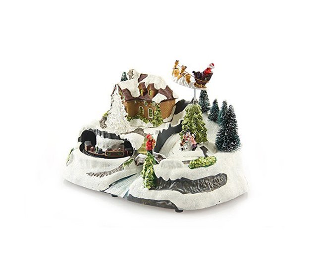 DECORACIÓN NAVIDEÑA DE TREN Multicolor