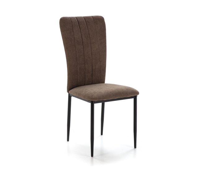 Pack de 4 sillas HOLLY Marron