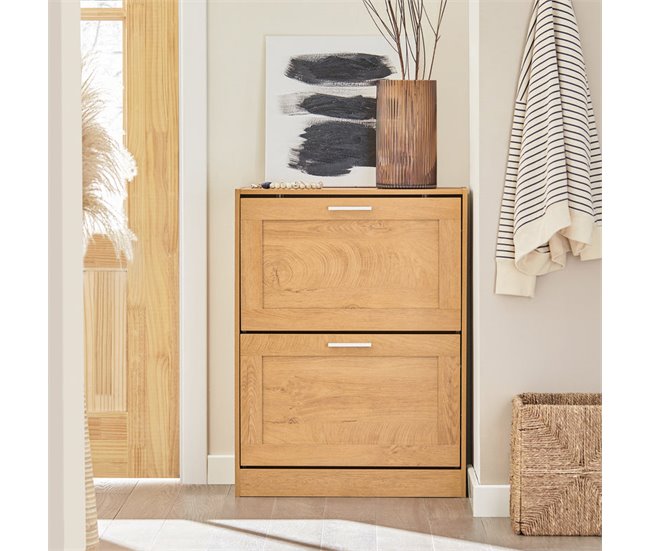Organizador para Zapatos con 2 Solapas FSR137-N SoBuy Marron