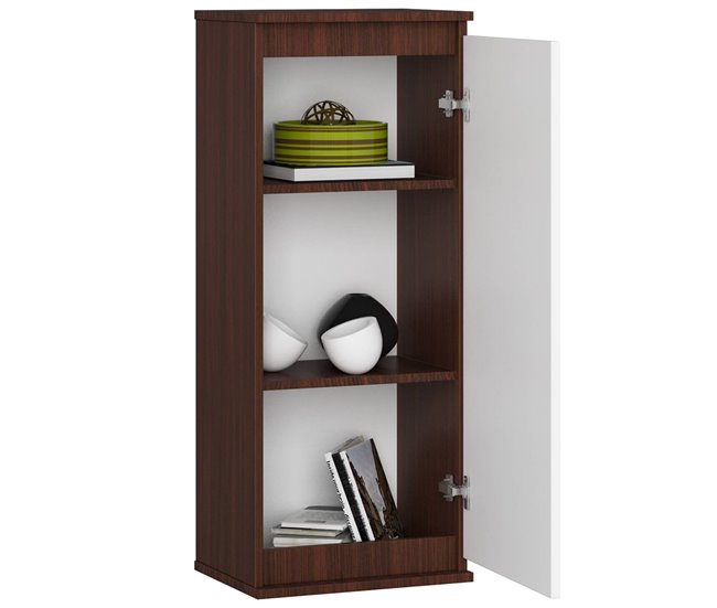 Armario de pared AKORD W40 3 estantes 40 Blanco/ Madera