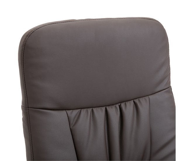 Sillón Reclinable Otomana Metal, PU, Espuma HOMCOM Marron